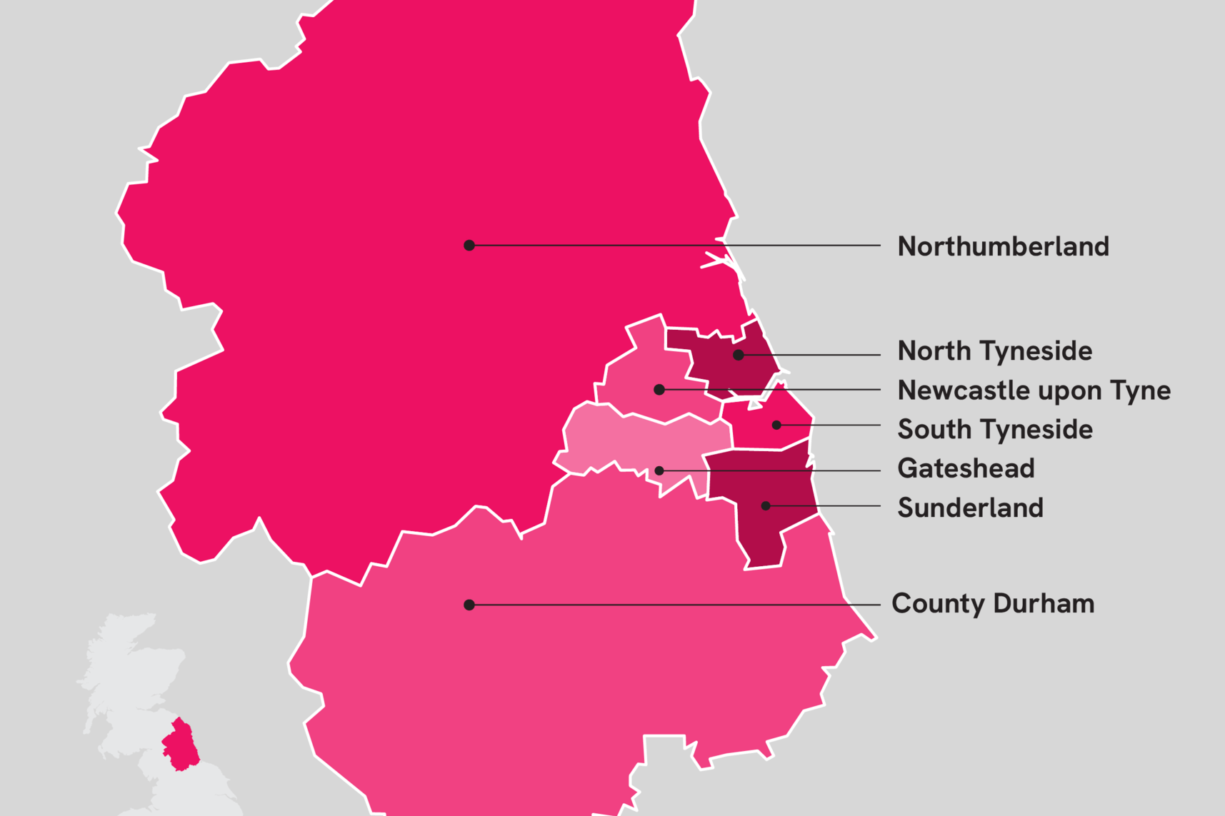 Major Cities In North East England