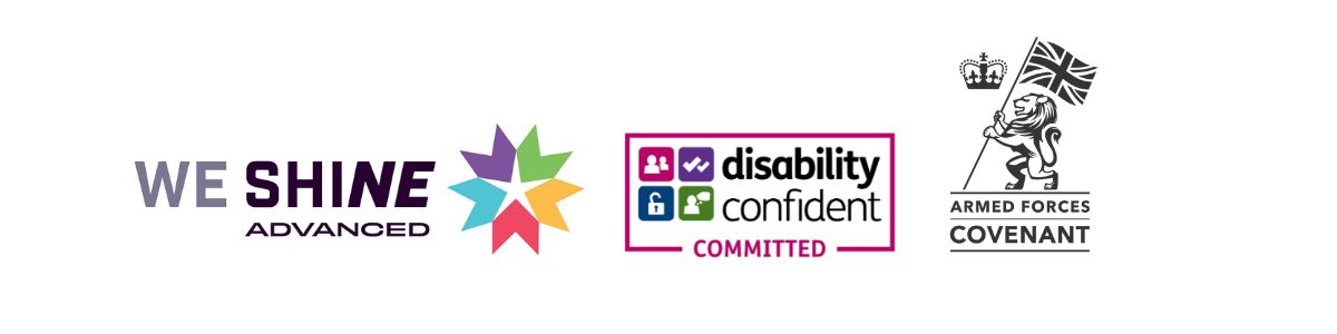 Three logos in a row Three logos in a row